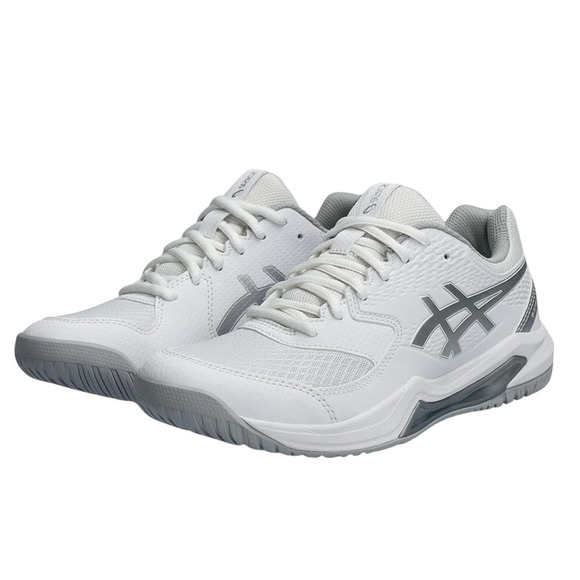 ASICS Womens GEL-Dedicate 8 Tennis Shoes US 10 M EU 42 White Silver Athletic NIB - Picture 1 of 12